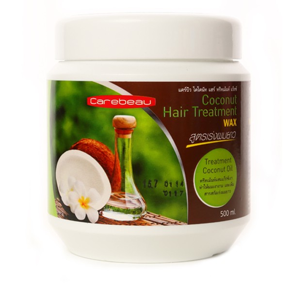 Натуральная кокосовая маска для волос CAREBEAU PALMY 500 мл. Таиланд CAREBEAU coconut hair treatment wax 500 ml. Thailand