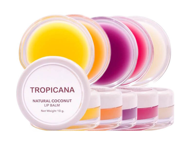 Натуральный кокосовый Тайский бальзам для губ Манго Tropicana Natural Coconut Lip Balm Mango Spirit купить в Москве и Московской области. БАЛЬЗАМ ИЗ ТАИЛАНДА