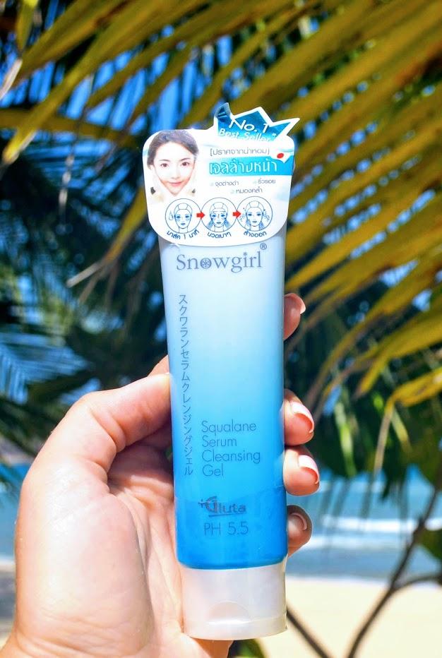 Тайский очищающий гель-сыворотка со Скваленом от Snowgirl Squalane Serum Cleansing Gel 60 мл. тайская косметика